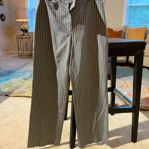 Metallic striped trousers